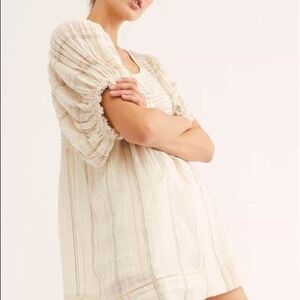 Free People Cotton Elise Yarn Dye Tunic